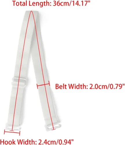 Vista 3 de uxcell 2 pares de 101215180.787in de ancho, correas elásticas ajustables para mujer