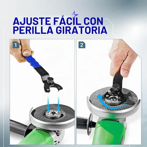 Vista 7 de BlueStars SEWA20 - Llave inglesa ajustable para amoladora de tuerca