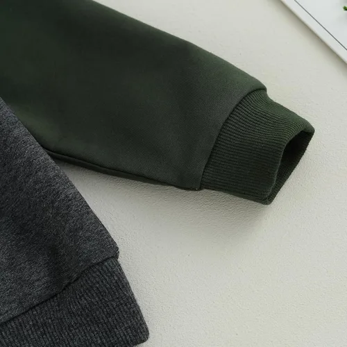 Vista 4 de Meiweileya Conjunto de ropa de 2 piezas para bebés y niños pequeños para otoño e invierno
