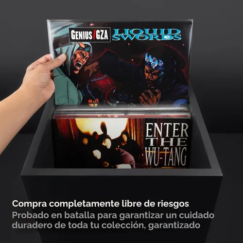 Vista 5 de Boundless Audio Fundas para discos de vinilo - 50 fundas exteriores premium para discos de vinilo - 32,39 cm x 32,39 cm, resistentes, de 3 mil