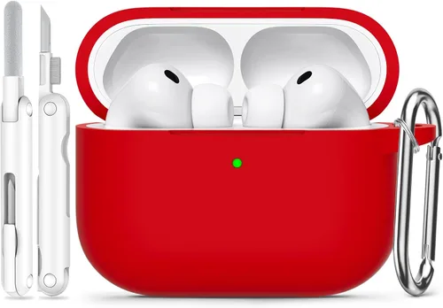 Vista 22 de Funda para AirPods Pro 3 (2025), funda protectora de silicona suave compatible con Estuche Apple AirPods Pro de 3ª generación con kit de limpieza