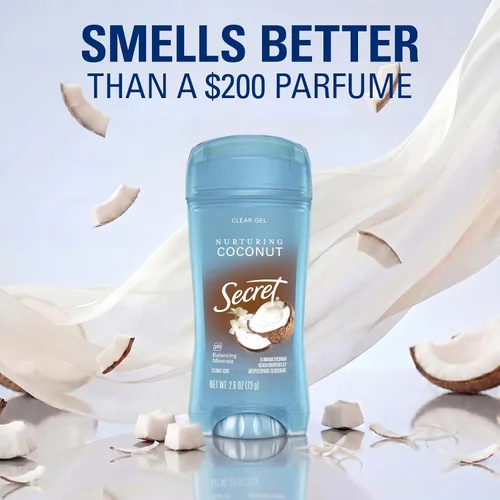 Vista 5 de Secret Fresh Desodorante antitranspirante para mujer, protección transpirable contra el sudor y el olor durante 72 horas, frescura instantánea