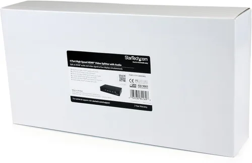 Vista 4 de StarTech.com Divisor HDMI 1 en 4 salidas - 1080p - 4 puertos -soportes de montaje - 1.3 audio - HDMI multi puerto - divisor de audio HDMI