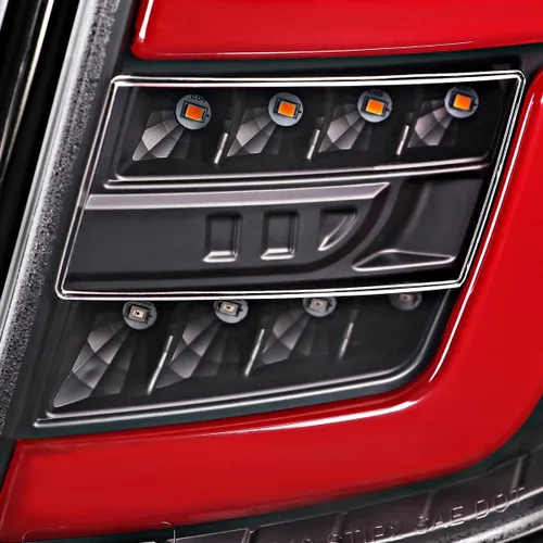 Vista 7 de SPEC-D TUNING - Luces traseras secuenciales negras con barra LED roja compatible con Subaru Impreza WRX 2008-2014, conjunto de par izquierdo