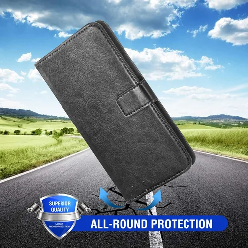 Vista 7 de Asuwish Funda compatible con Samsung Galaxy A50, protector de pantalla de vidrio templado y funda de piel con tapa para tarjetero, accesorios