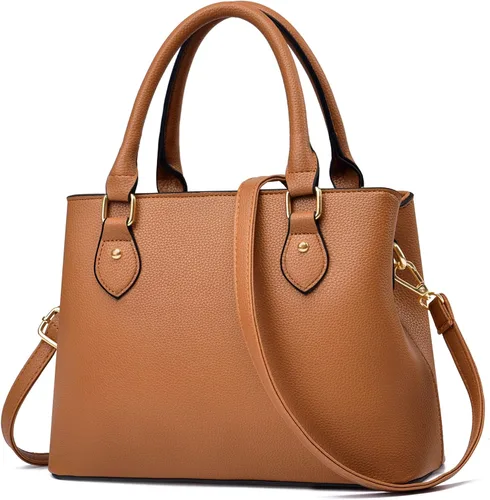 Vista 19 de CHICAROUSAL Monederos y bolsos de mano para mujeres, bolsos cruzados de cuero para mujeres, bolso de hombro tipo tote para mujeres
