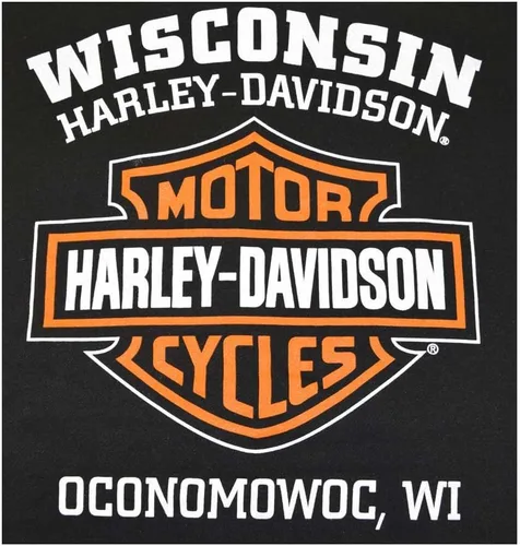 Vista 2 de Harley-Davidson Sudadera con capucha para hombre, sudadera con capucha Bar & Shield Zip Negro 30299142