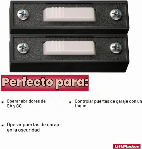 Vista 6 de LiftMaster abridor de puerta de cochera 41A4166 botón iluminado