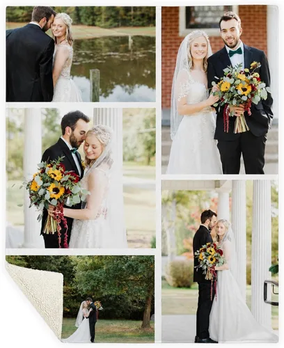 Vista 12 de Pure Country Weavers envía al día siguiente, manta súper suave de forro polar con foto personalizada - Imagen personalizable - Fabricada en Estados