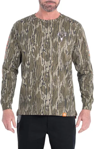 Vista 11 de Legendary Whitetails Camiseta de manga larga para hombre con diseño gráfico, 100% algodón preencogido de alta calidad Negro