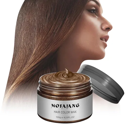 Vista 15 de Spray de color negro temporal para el cabello, 4.23 onzas, cera de color natural para el cabello, aerosol de color de cera lavable para el cabello