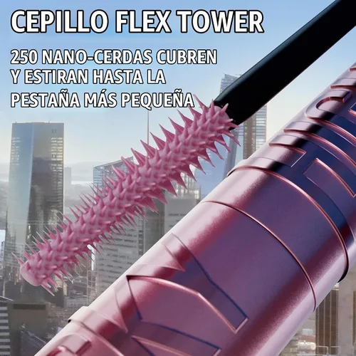 Vista 6 de Maybelline Lash Sensational Sky High - Máscara de pestañas lavable, maquillaje, voluminizadora, alargadora, definidora, rizador, fórmula acumulable