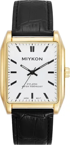 Vista 20 de Miykon Vintage Watches for Men – Classic Tank Square Analog Watch with Genuine Leather Wrist Strap, Mens Dress Watches – Japanese Quartz, Waterproof
