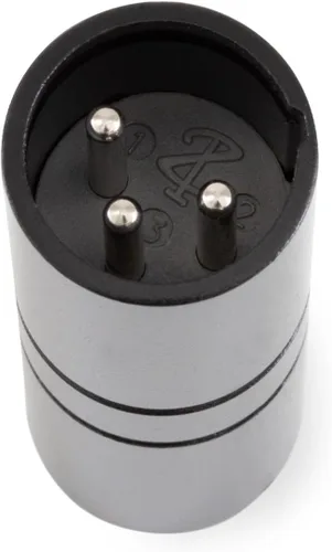 Vista 3 de SIRS-E Adaptador de cambiador de género XLR macho a 3 pines XLR macho DMX 30023B (negro) para interfaces ENTTEC, controladores DMX y cables