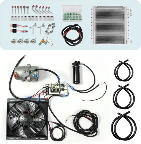 Vista 2 de El kit de aire acondicionado de 12 V CC, panel de instrumentos de automóvil es aplicable a unidades eléctricas de aire acondicionado como autos