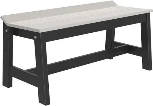 Vista 29 de Furniture Barn USA Poly Lumber - Banco de comedor de 41 pulgadas, caoba antigua multicolor (Antique Mahogany)