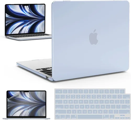 Vista 60 de IBENZER Funda para MacBook Air de 13 pulgadas 2026 2025 2024 2023 2022 M4 A3240 M3 A3113 M2 A2681, funda rígida con cubierta de teclado ScreenFilm