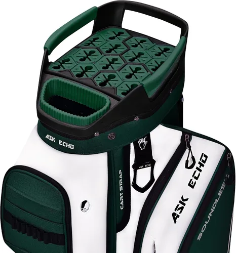 Vista 10 de ASK ECHO Soundless-Series - Bolsa para carrito de golf con 15 divisores, parte inferior con bloqueo de agarre