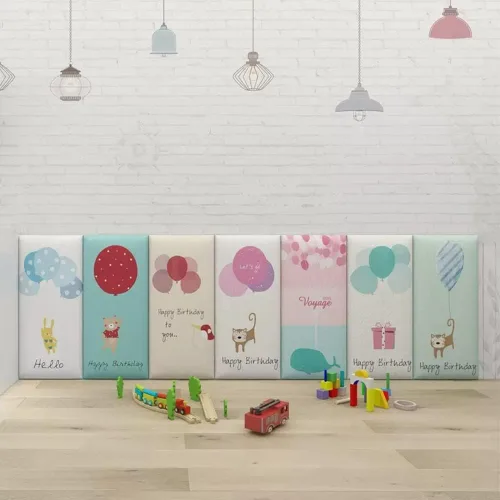 Vista 3 de Adhesivos de pared anticolisión para niños, diseño de castillo, acolchado de pared autoadhesivo de poliuretano, paneles de pared 3D de tatami, bolsa