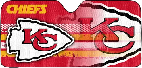 Vista 10 de Fanmats Parasol Solar Automático para Parabrisas de la NFL, Protector Solar Visera Solar Acordeón Tri-plegable para Almacenamiento 59" x 29.5