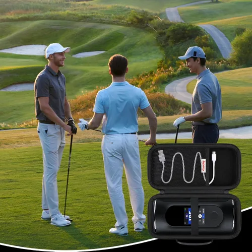 Vista 7 de Estuche rígido de transporte para Blue Tees Golf Player+ / Golf Player Pro GPS altavoz con pantalla táctil, funda de protección para reproductor