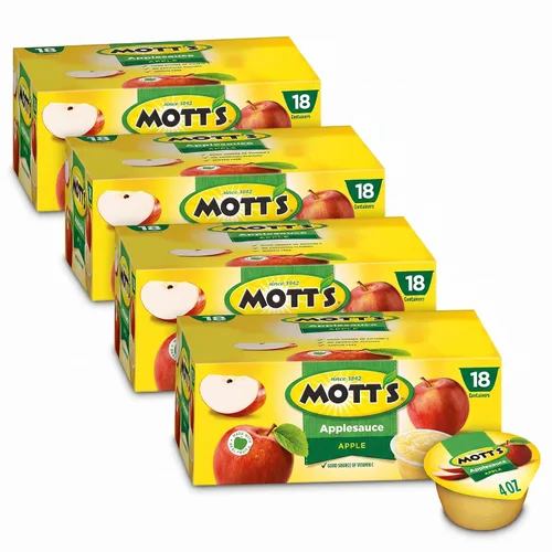 Vista 16 de Mott's Puré de manzana, taza de 4 onzas, 18