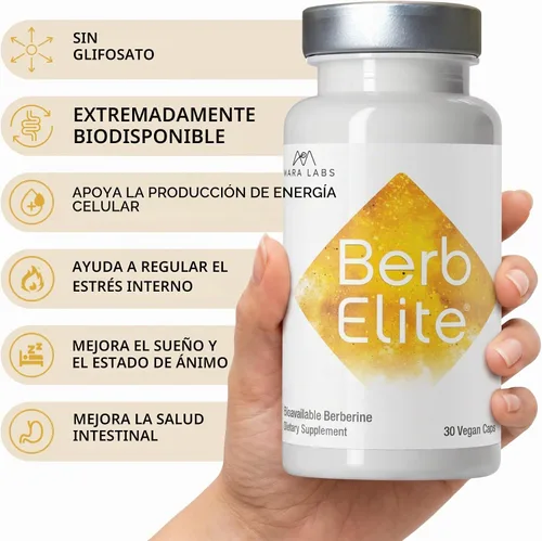 Vista 3 de Mara Labs BerbElite 350mg Berberina HCL & Complejo de semillas de brócoli