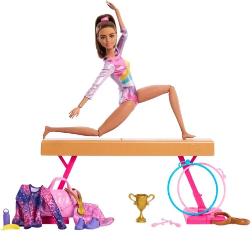 Vista 5 de Barbie Careers - Muñeca de gimnasia y accesorios temáticos Rubio