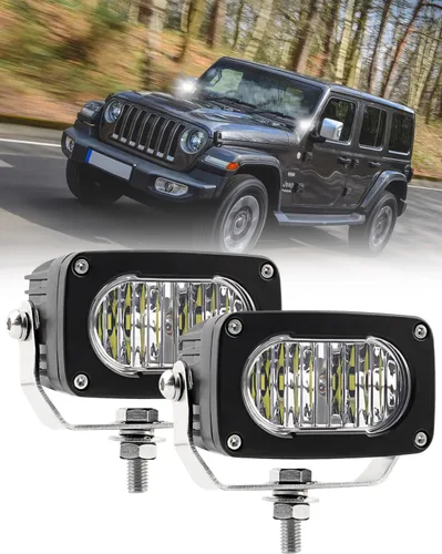 Vista 9 de Luces LED de conducción de 3 pulgadas, 2 unidades, 50 W, luces LED para todo terreno, haz combinado de 6000 lúmenes, luces de trabajo impermeables