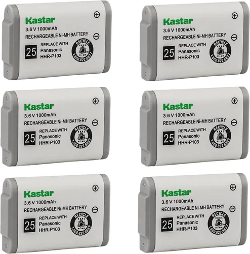 Vista 7 de Kastar Paquete de 1 batería de repuesto HHR-P103 para Panasonic KXTGA230S KX-TGA230W KXTGA230W KX-TGA2352 KXTGA2352 KX-TGA271 KXTGA271 KX-TGA271A
