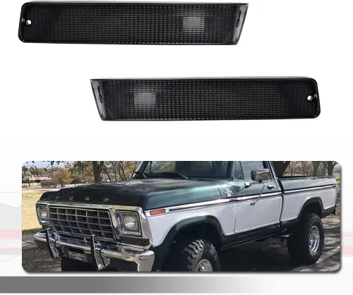 Vista 8 de Para camiones Ford F-150 1973-1979, carcasa de luces direccionales Ford Bronco 1978-1979