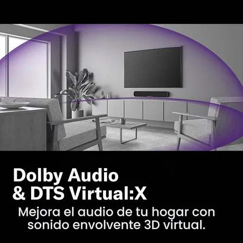 Vista 3 de Yamaha Audio SR-B20A Barra de sonido con subwoofers integrados y Bluetooth, negro