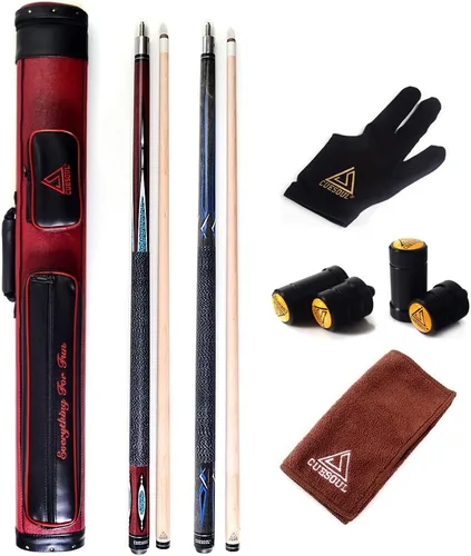 Vista 10 de CUESOUL 19oz Pool Cue Sticks with Hard Pool Cue Case