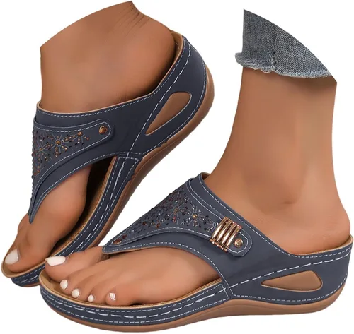 Vista 6 de yaoeye Sandalias ortopédicas para mujer 2026 elegantes con soporte de arco para mujer, sandalias cómodas casuales de verano y playa