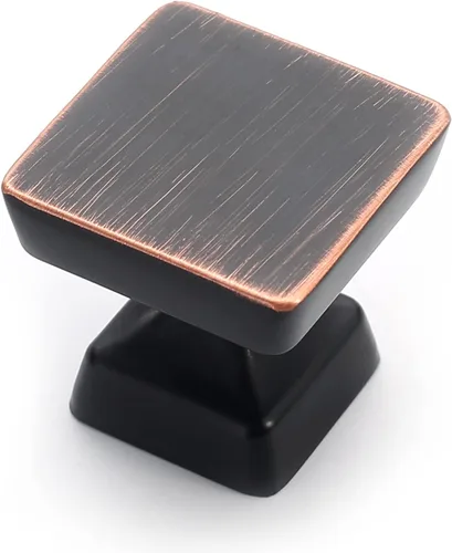 Vista 11 de Amerdeco Paquete de 6 pomos dorados cepillados para gabinetes de 1.2 Oro cepillado