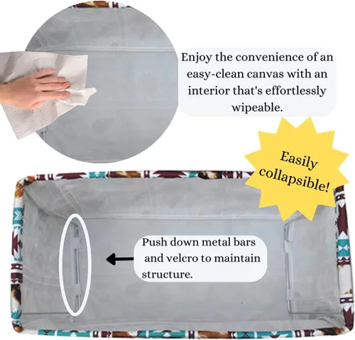 Vista 271 de NGIL Bolsa de comestibles reutilizable extra grande plegable de gran tamaño para comestibles, almacenamiento, picnic, playa, Estampado