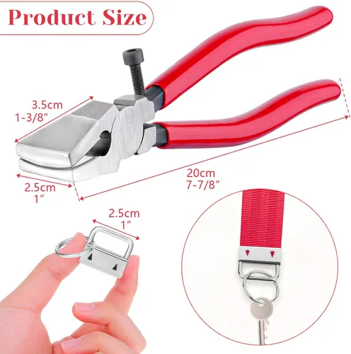 Vista 12 de shynek - 50 piezas de accesorios para llavero de 1 pulgada con herramienta de alicates para llavero y abrazadera de muñeca, Varios