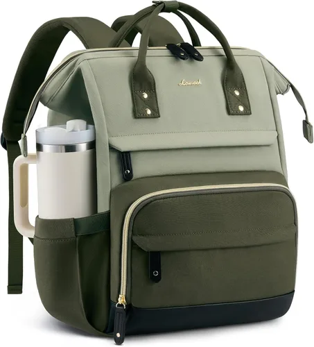 Vista 34 de LOVEVOOK Mochila para laptop para mujer, mochila de trabajo de 15.6 pulgadas con gran capacidad, bolsa de enfermera impermeable, mochila