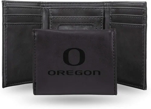 Vista 31 de NCAA Rico Industries - Billetera triple grabada con láser, con grabado láser, accesorio para hombre