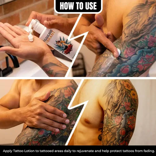 Vista 7 de Billy Jealousy Tattoo Lotion for All Skin Types Formulated with Shea Butter, Essential Oils & Green Tea Leaf Extract, Tattoo Aftercare that