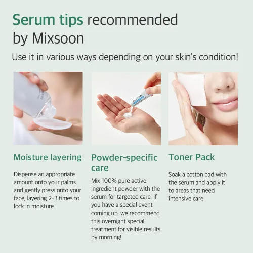 Vista 8 de Mixsoon Suero de Ácido Hialurónico de Agua Glaciar - Hidratación Profunda y Enfriamiento para la Cara, Potenciador de Hidratación, Textura