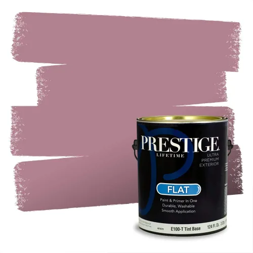Vista 184 de Prestige Paints Pintura exterior e imprimación en uno, 1 galón, plano, coincidencia comparable de Valspar* Amber Rose*