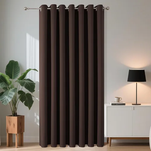 Vista 91 de Joydeco - Juego de 2 paneles de cortinas opacas de 63 pulgadas, 2 cortinas largas con aislamiento térmico burg, cortinas de oscurecimiento