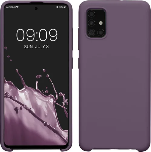 Vista 257 de kwmobile Funda Compatible con Samsung Galaxy A14 5G - Funda de teléfono de TPU y silicona con acabado suave - Verde Lima