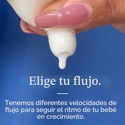 Vista 6 de Tommee Tippee Tetinas de biberón de arranque natural, flujo medio, 9.8 ft+ Cuello ancho