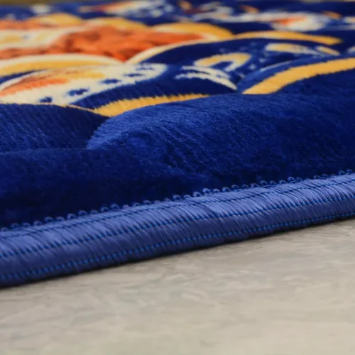 Vista 5 de Alfombra de Oración Musulmana Mat Islámica - Alfombra de Oración Sajadah Acolchada Muy Gruesa para Hombres y Mujeres con Cuentas de Oración del Azul