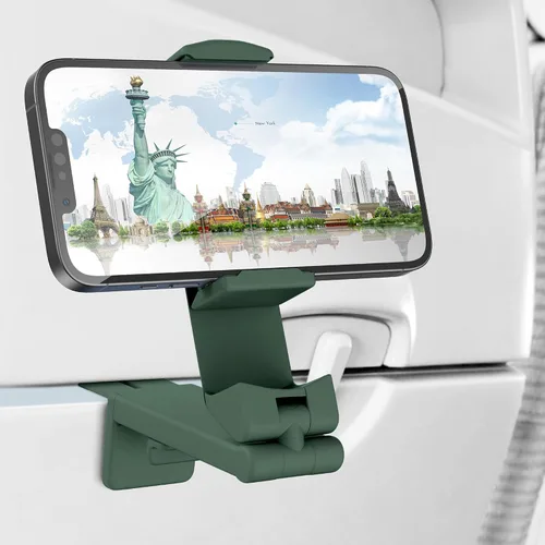 Vista 18 de Perilogics - Soporte universal para teléfono en vuelo de avión. Visualización manos libres con rotación multidireccional de 360 grados.