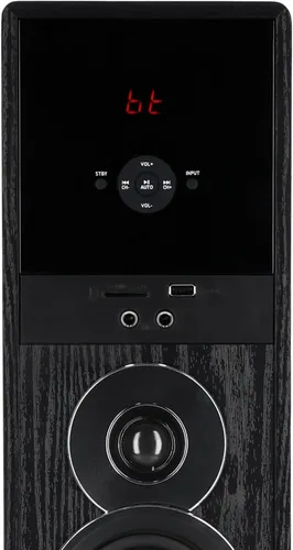 Vista 4 de Rockville TM150B - Sistema de altavoces de torre de cine en casa, negro, 1000 W, subwoofers de 10 pulgadas, Bluetooth, reproducción USB/SD, radio