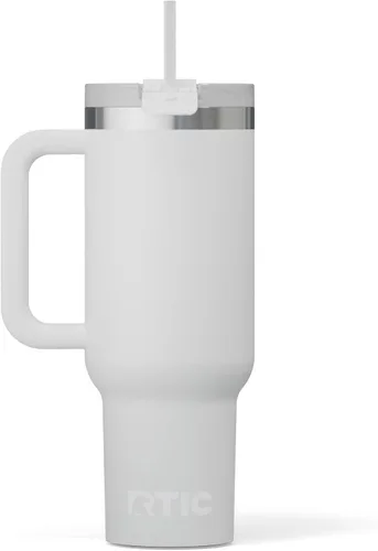 Vista 24 de RTIC Vaso Tumbler de Viaje por Carretera de 30 oz con Doble Pared Revestido de Cerámica Aislado Taza Portátil de Café de Viaje de Acero Inoxidable