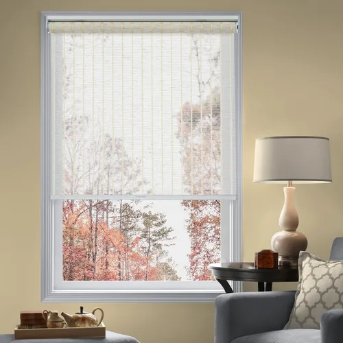 Vista 11 de Persilux Persianas enrollables con cenefas de filtro de luz de tamaño personalizado, con aspecto de bambú, sin cables, para ventanas, persianas